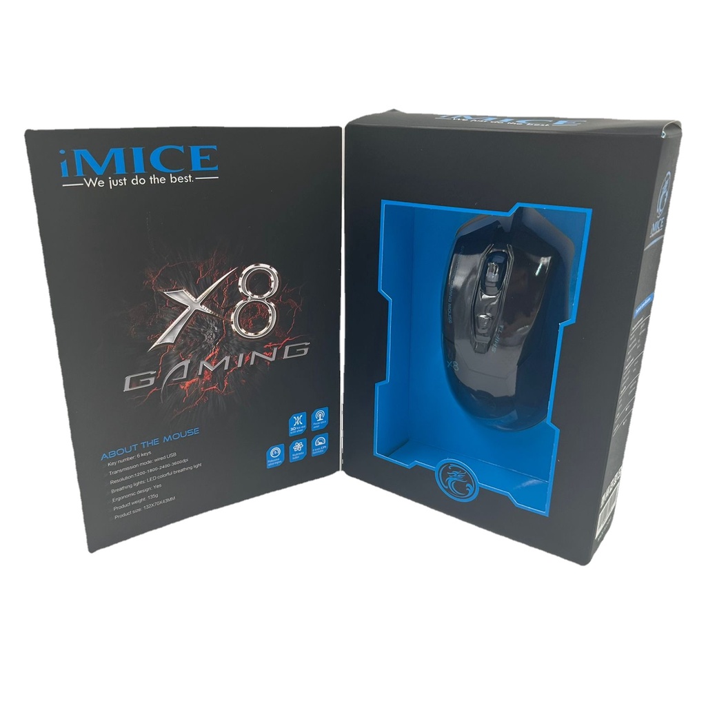 Mouse Gamer iMICE Original - Material de Alto Qualidade - Modelos