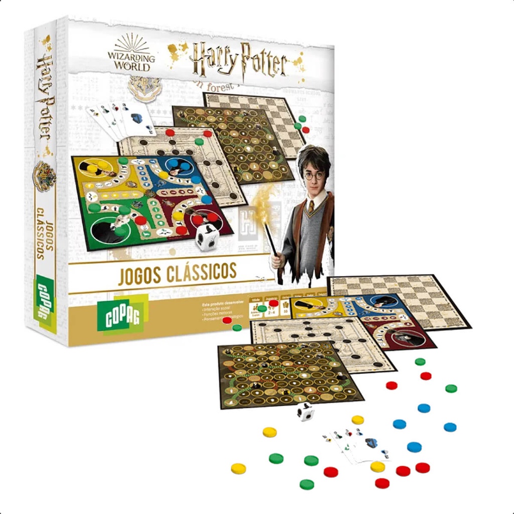 Tabuleiro de Xadrez Hogwarts Houses - Harry Potter - Harry Potter - Objecto  derivado - Compra filmes e DVD na