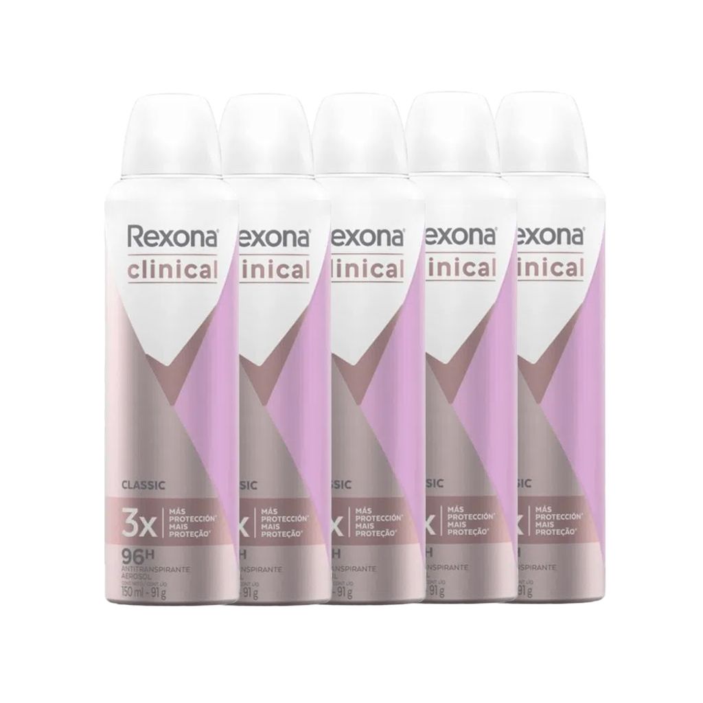 Desodorante Rexona Feminino Clinical Aerossol Sem Perfume 150ml -  precopopular