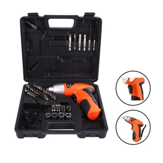 Kit Parafusadeira/Furadeira Sem Fio + Maleta com 49 Peças Potente