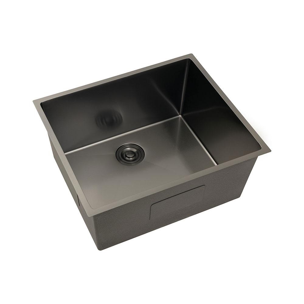 Tanque de Aço Inox 304 Pacajás 64x54 cm Pingoo - Preto