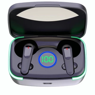 M80 Fone De Ouvido e Carregador de Celular Portátil Bluetooth Sem Fio 5.3 Fone Estéreo