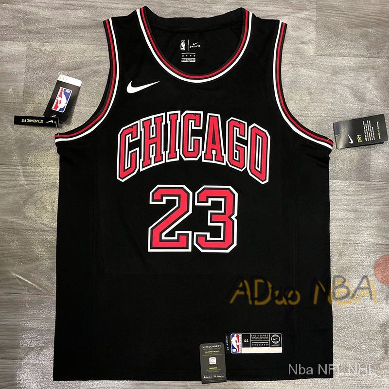 Hot pressed Camisas Chicago Bulls #23 Michael Statement Edition preto ...
