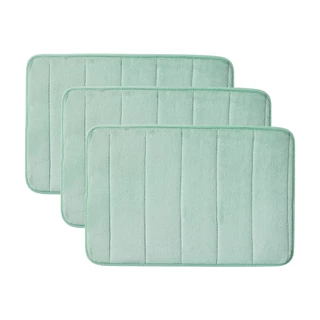 Kit 3 Tapetes Ultra Absorvente 60x40cm Soft Antiderrapante