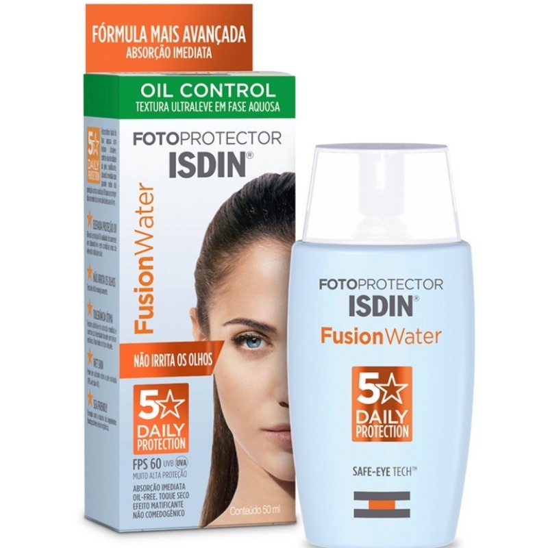 Protetor Solar Facial Isdin Fusion Water Oil Control Fps60 - 30ml