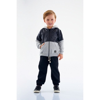 Jaqueta Infantil Masculina em Moletom Up Baby