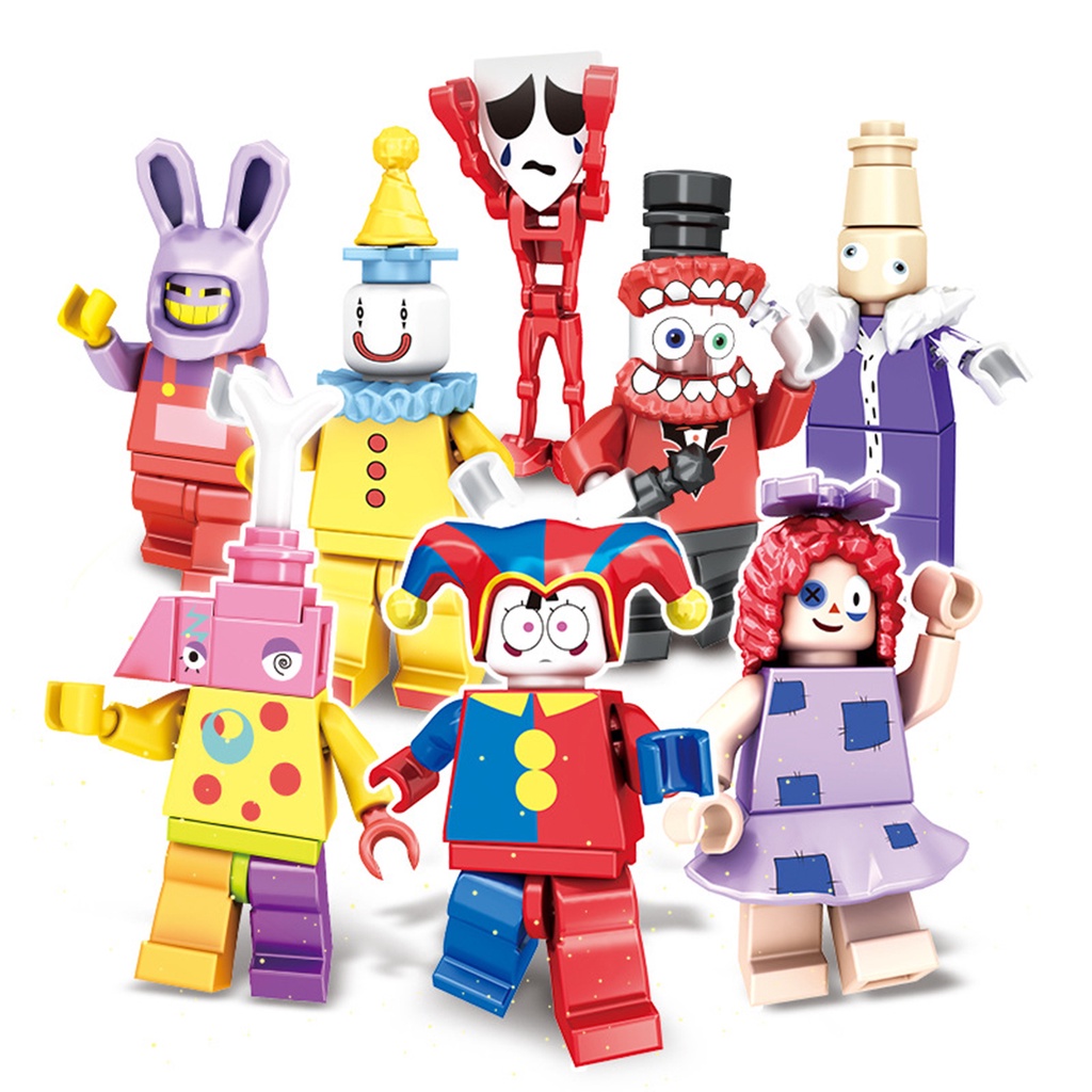 O Incrível Conjunto De Figuras De Anime De Circo Digital Construindoblock  Set Brinquedos De Natal Fofinhos Para Crianças