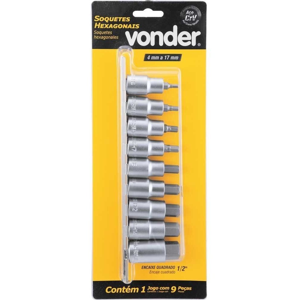Clé Allen Femelle Beta Tools 6 Mm - 1/4 De Pouce Carré - 12 Mm De Diamètre, 25 Mm De Longueur - Chromée