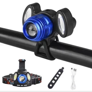 Promotion Flashlight for Bicycle and Head 3 Leds T6 Rechargeable Usbo