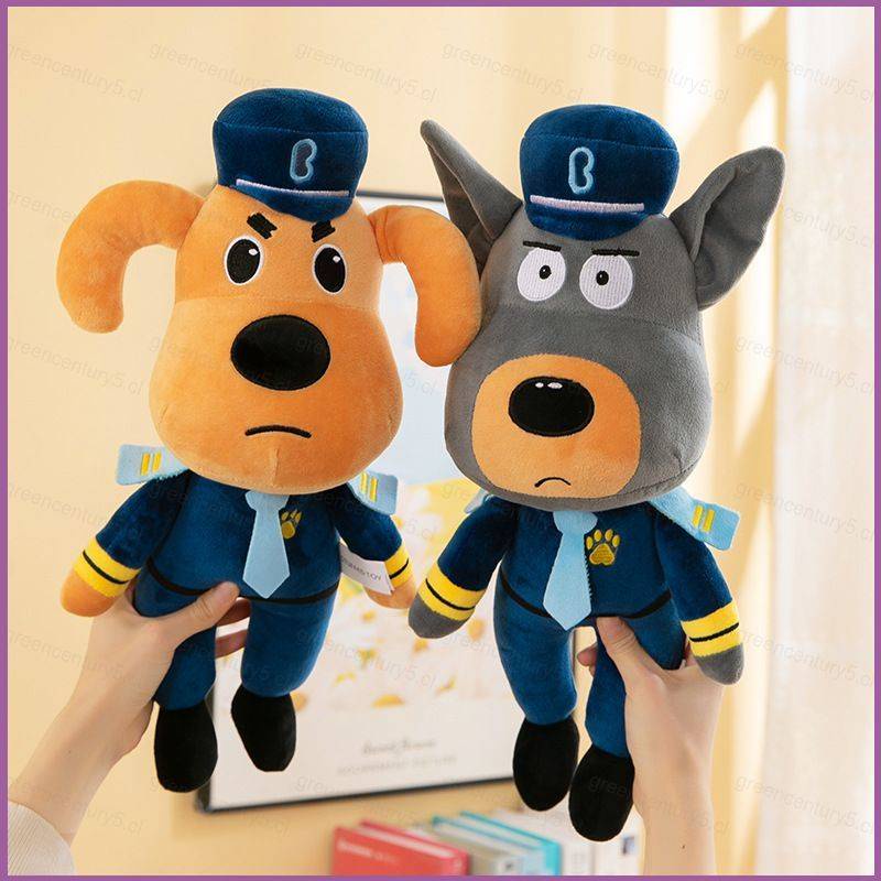 CWC 60cm Xerife Labrador E Dobie Bonecos De Pelúcia Para Crianças Decoração De Casa Travesseiro Educacional Recheado Brinquedo