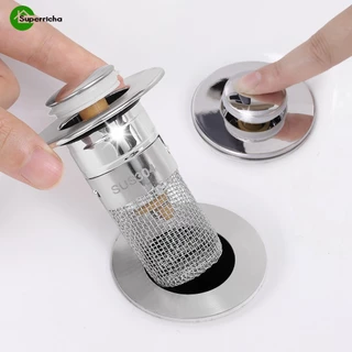 Bujão De Pia De Cozinha Drenagem Universal À Prova De Odor/De Lavatório Filtro De Núcleo De Ressalto/Acessórios