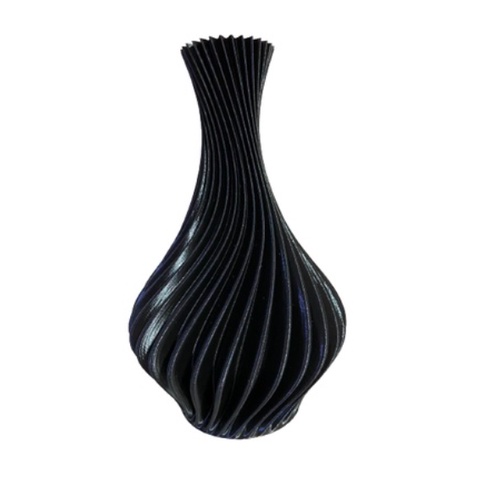 Vaso Plantas Modelo Espiral Preto - Jarro Decoração 18CM