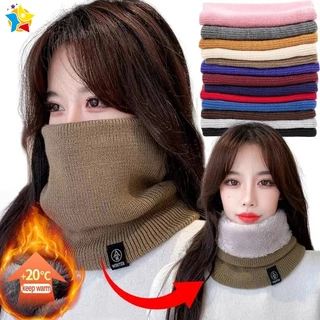 Moda Feminina Homens Lã Macia Pescoço De Malha Pelúcia Esportiva Capa Cachecol Unisexo De Inverno Quente Corrida