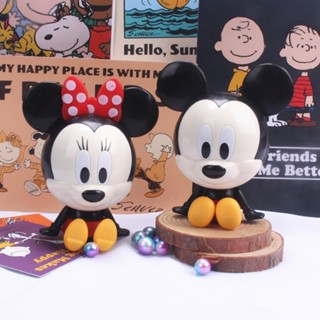 2pcs Big Head Mickey Minnie Baby Doll Cake Decoração De Bolo De Boneca Cozido A Vapor Japonês