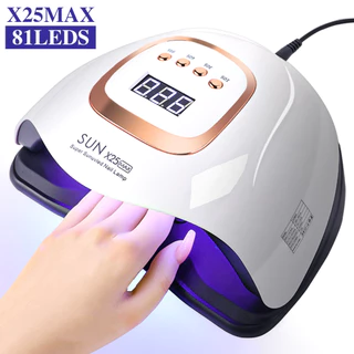 Secador De Unhas 380W De Gel Led/uv X25 Luz Azul Lâmpada 81LED em Oferta na Shopee