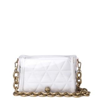 Bolsa Shoulder Bag Atlanta Vinil Branco Suspiro