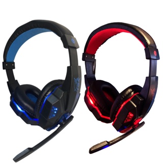 Fone De Ouvido Gamer Com Fio E Microfone Led Pc Desktop