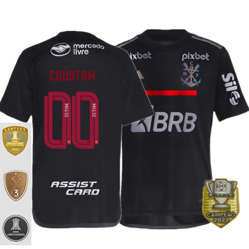 2023-2024 Terceira Camisa De Futebol Camisa FL Preta