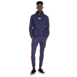 Calça Masculina Moletom Recorte Polo Wear Azul Escuro