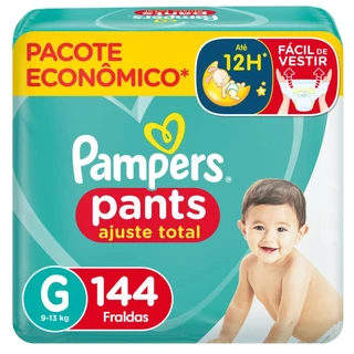 Fralda Pampers Pants Ajuste Total G com 144un