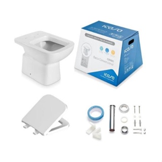 Kit Bacia Convencional e Acessórios para Instalação Misti Branco Icasa