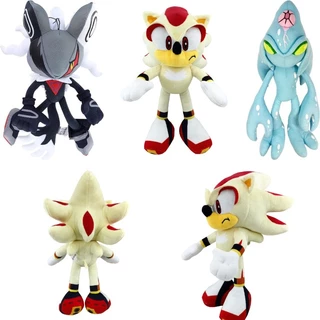 O mais recente cartoon Super Sonic pelúcia boneca Chaos boneca Infinitto pelúcia brinquedo presente recheado para crianças