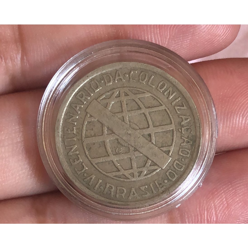Moeda Da Colonização 200 Reis 1932 Na Cápsula