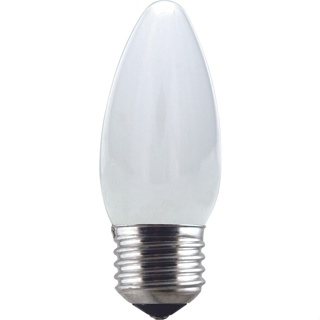 Lampada Incandescente Vela Lisa Leitosa 40W 220V E27 Taschibra