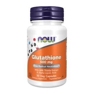 Glutationa 500mg Now Foods Glutathione 30 Veg Caps