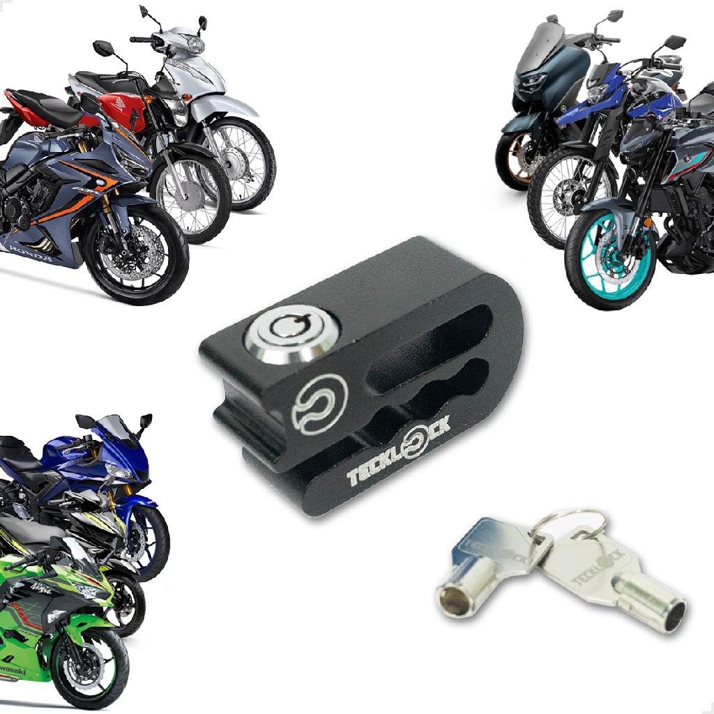 Trava De Disco Freio Antifurto Para Motos Cadeado Universal | Shopee Brasil