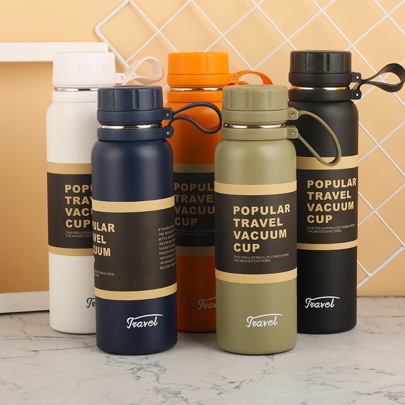 1000 Ml/750/550 Duplo Aço Inoxidável Esporte Garrafa Térmica Ao Ar Livre Escalada De Fitness De Isolamento