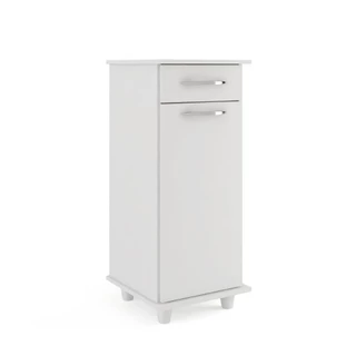 Armário de Cozinha Balcão Multiuso Para Bebedouro 1 Porta 1 Gaveta Viena Branco