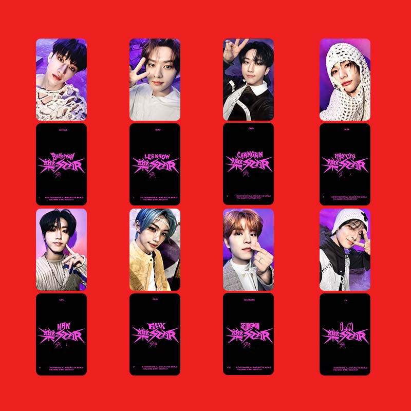 6-8 Pçs/set Straykids ROCK STAR SKZ HOP Photocards BANGCHAN
