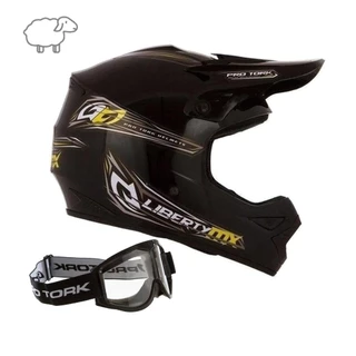 Capacete Trilha Motocross Mx Pro Moto Pro Tork Mais Oculos