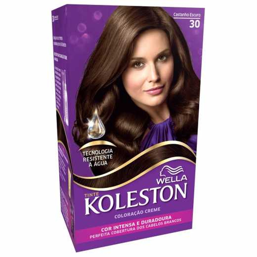 Tintura Koleston 30 Castanho Escuro | Shopee Brasil