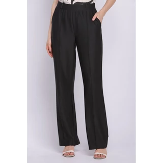 Calça Feminina Malha Collection Lisa Recorte Polo Wear Preto