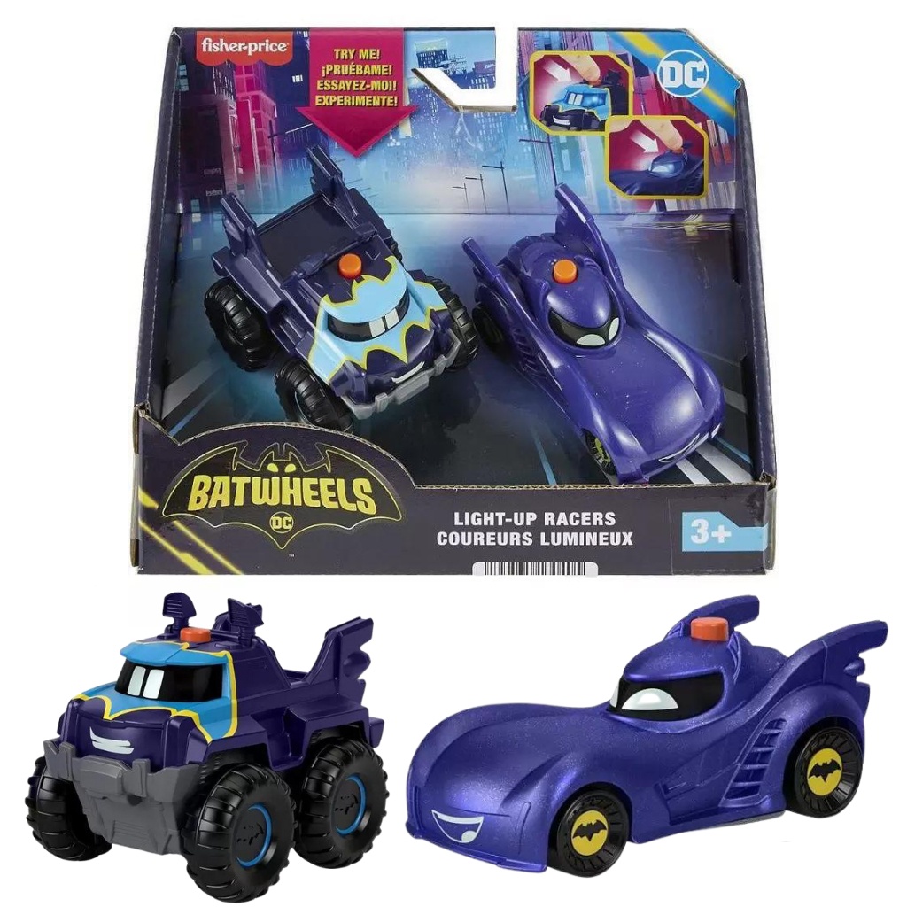 Batwheels 2 Carrinhos Bam E Buff Em Metal Escala 1:55 HML24 - Mattel ...