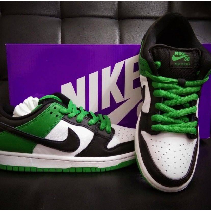Nike SB Dunk Low Clássico Verde Verde Preto Verde Verde Dedos BQ6817-302