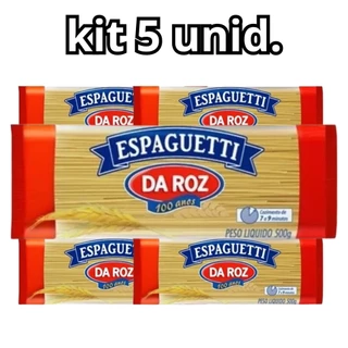 KIT 5 unid Macarrão de Sêmola Espaguete Da Roz 500g