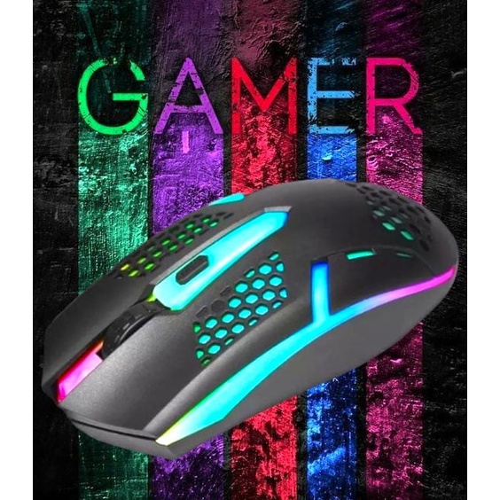 Mouse Gamer Com Fio Eg-112 Starter Led Rainbow D.K.L. OFICIAL | Shopee ...