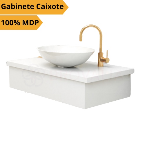 Gabinete Bancada Caixote para Banheiro Lavabo 60cm
