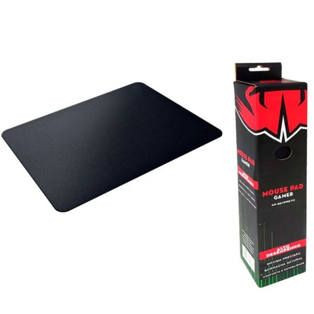 Mouse Pad Gamer Knup 42x32cm - MousePad preto