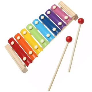 Xilofone Infantil Pedagógico Colorido 8 Notas C/2 Baquetas em Oferta na Shopee