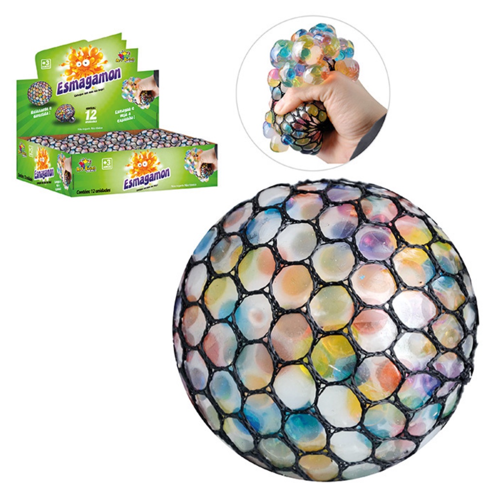 Pelota Anti-Estrés Grande Con Purpurina – Juguete Sensorial Dumpling, Apretable Y Suave, Perfecto Para Aliviar La Tensión En Niños Y Adultos
