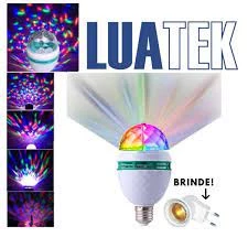 Lampada Globo 3w rotação automática RGB LED lâmpada de palco luz de festa discoteca
