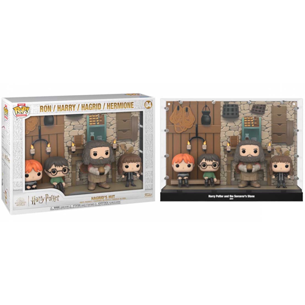 Funko Pop Deluxe Harry Potter Ron Harry Hagrid Hermione 04 Shopee Brasil