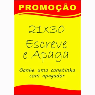 10 Placas Cartaz de Promoção Preço 21x30