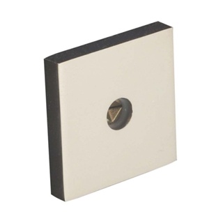 Trava de segurança quadrada simples Milano cromo acetinado Pado Trava Zm Sm Roseta Quadrad 1500 Cr Padoa 1Pc