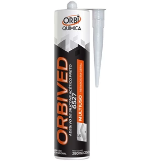 Adesivo de Silicone Acético Obived 250G Preto 10954 Orbi