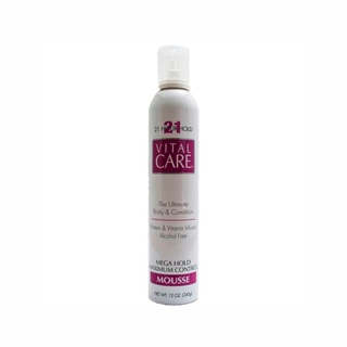 Mousse Fixador Vital Care Mega Hold 21H 340G